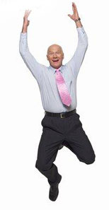 Automatic Prospecting System User Jumping for Joy because his business has been put on Autopilot!